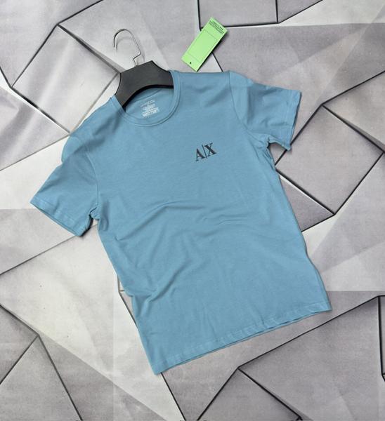 Футболка Rassul (S-2XL) 67602 l.blue (лето)