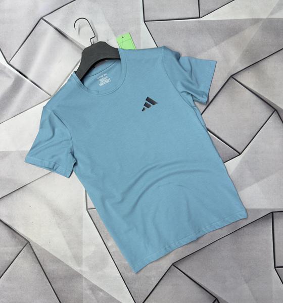 Футболка Rassul (S-2XL) 67654 l.blue (лето)