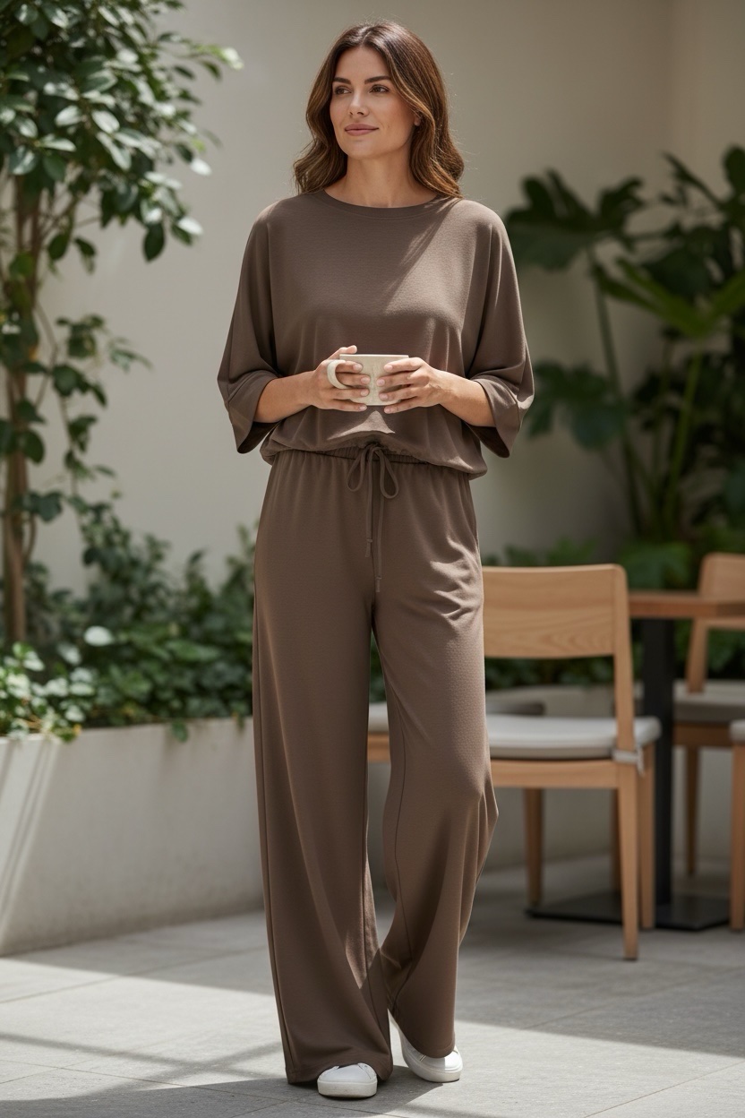 Костюм спорт DIVO (M-L) DV1123 brown (деми)