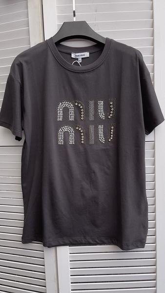 Футболка Karon (S-L) KR43 d.grey (лето)