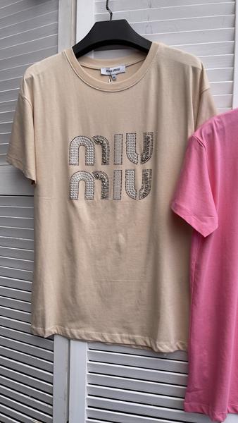 Футболка Karon (S-L) KR44 beige (лето)