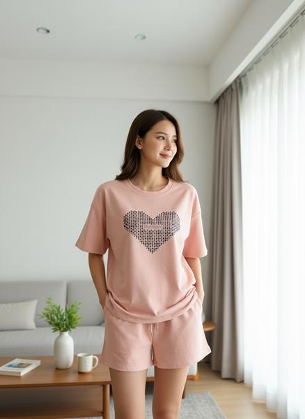 Костюм Katty (M-XL) 1082 pink (лето)
