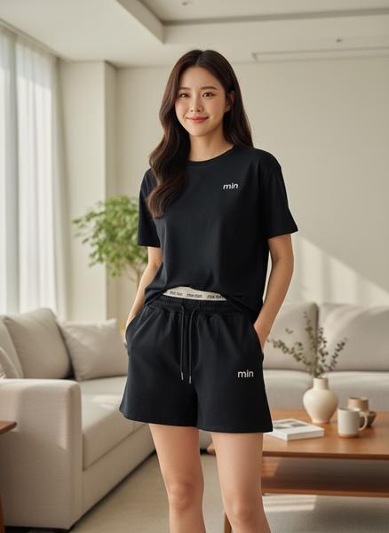 Костюм Katty (M-XL) 1083 black (лето)