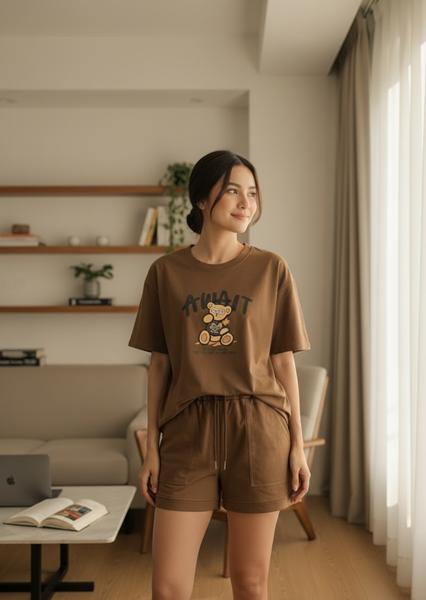 Костюм Katty (M-XL) 1087 brown (лето)