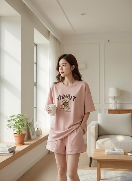 Костюм Katty (M-XL) 1087 pink (лето)