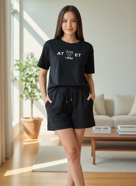 Костюм Katty (M-XL) 1088 black (лето)