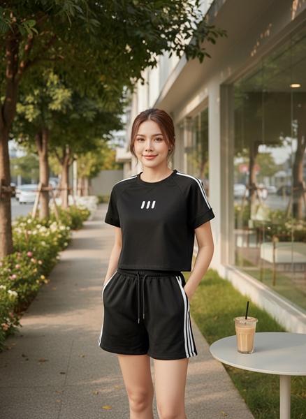 Костюм Katty (M-XL) 1090 black (лето)