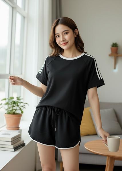Костюм Katty (M-XL) 1092 black (лето)