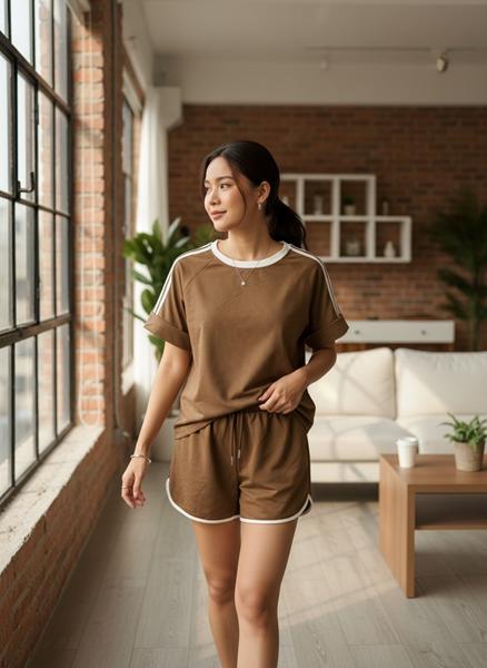 Костюм Katty (M-XL) 1092 brown (лето)