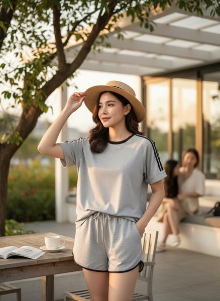 Костюм Katty (M-XL) 1092 grey (лето)