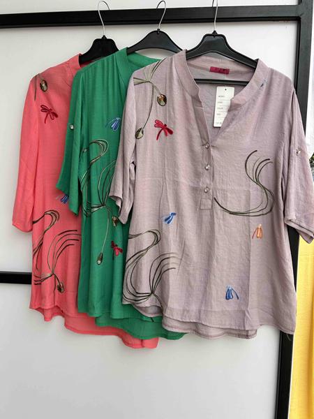 Рубашка P.HEY (XL-4XL) 1101 coral (лето)