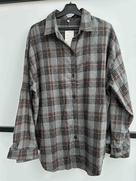 Рубашка P.HEY (3XL-6XL) 7753-2 grey (деми)