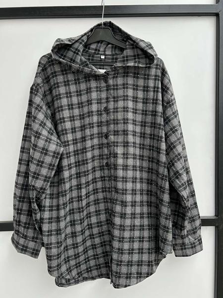 Рубашка P.HEY (3XL-6XL) 7758-3 grey (деми)