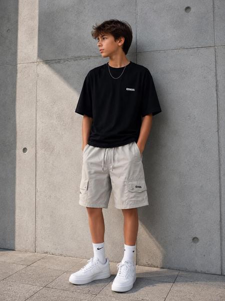 Шорты Fili kids (150-170) FK1853 grey (лето)