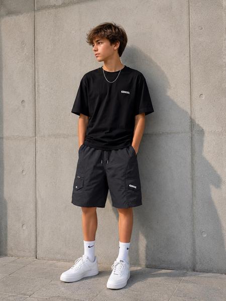 Шорты Fili kids (150-170) FK1854 d.grey (лето)