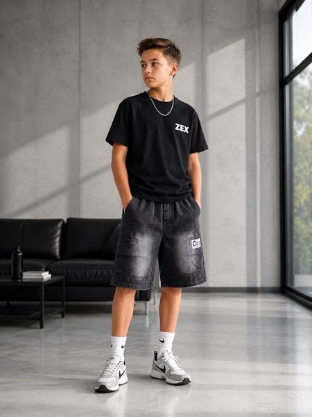 Шорты Fili kids (5-7) FK1861 black (лето)