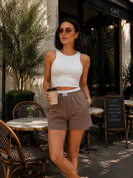 Шорты Alisa Brand (42-48) 1071 brown (лето)