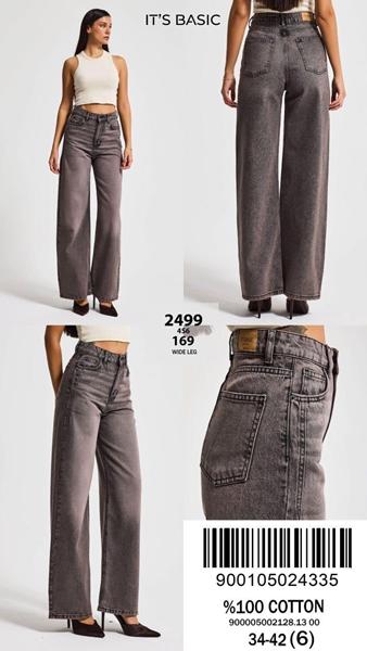 Джинсы Ruxa (34-42) 2499-4-169 grey (деми)