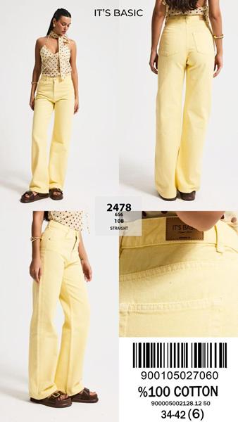 Джинсы Ruxa (34-42) 2478-6-108 yellow (деми)
