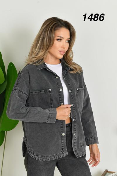 Куртка Ruxa (S-L) 1486 grey (деми)