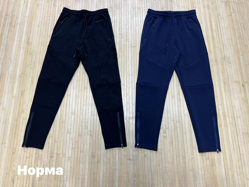 Штаны спорт Navas (M-4XL) NW1708 navy (деми)