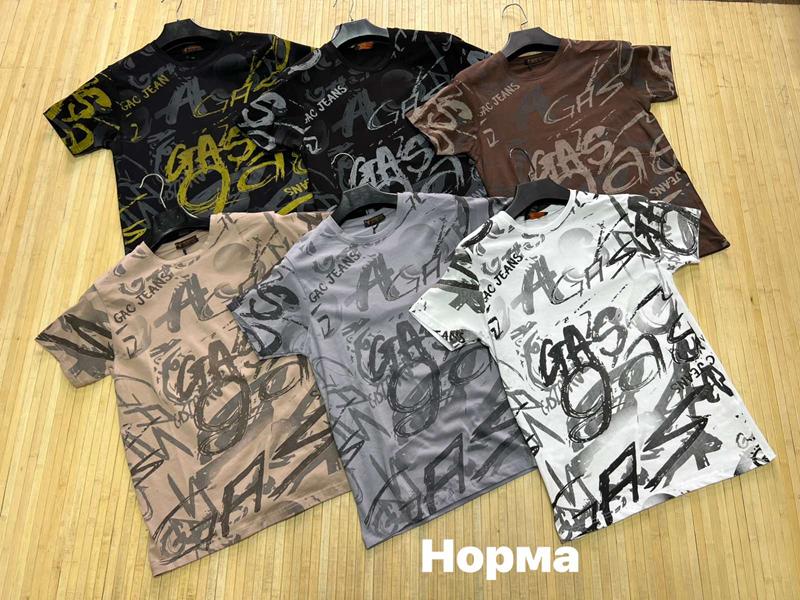 Футболка Navas (S-2XL) NW1731 black-grey (лето)