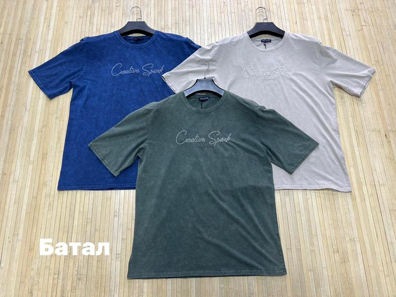 Футболка Navas (3XL-6XL) NW1835 grey (лето)