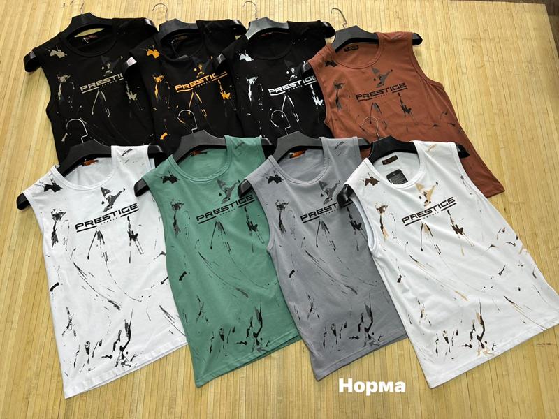 Майка Navas (S-3XL) NW1921 black-beige (лето)