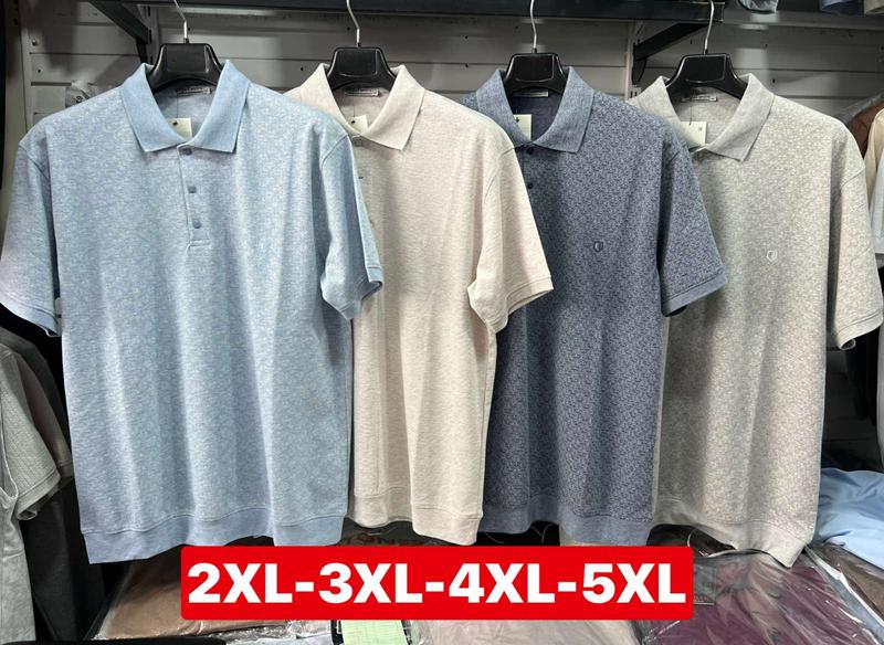 Футболка Vip Stendo (2XL-5XL) 3505 l.blue (лето)