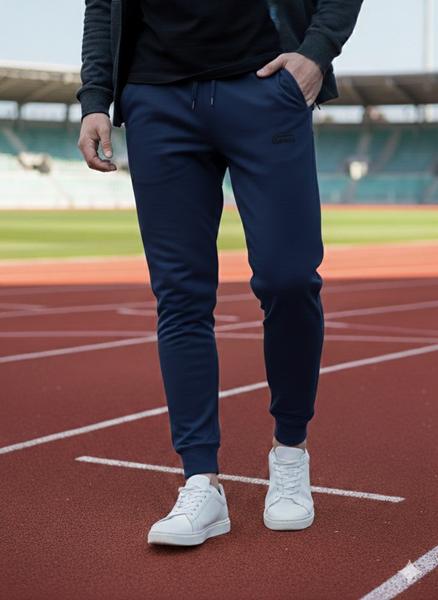 Штаны спорт Vip Stendo (L-2XL) VS5835 navy (деми)