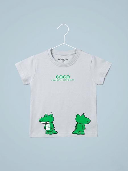 Футболка Dino (1-4) DN1055 l.grey (лето)