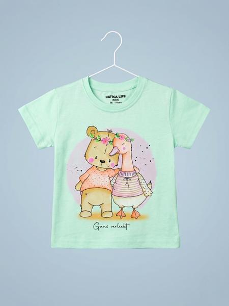 Футболка Dino (1-4) DN1066 l.green (лето)