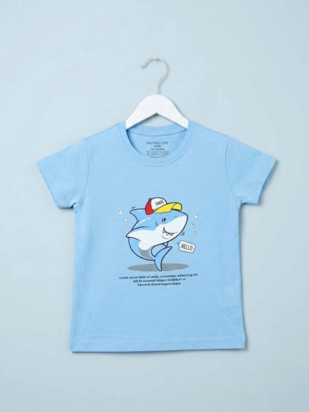 Футболка Dino (4-8) DN1086 l.blue (лето)