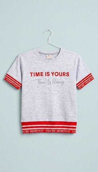 Футболка Dino (8-12) DN1019 l.grey-red (лето)