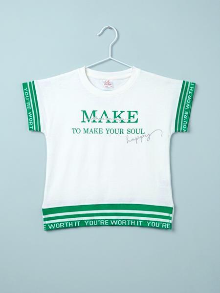 Футболка Dino (8-12) DN1021 white-green (лето)