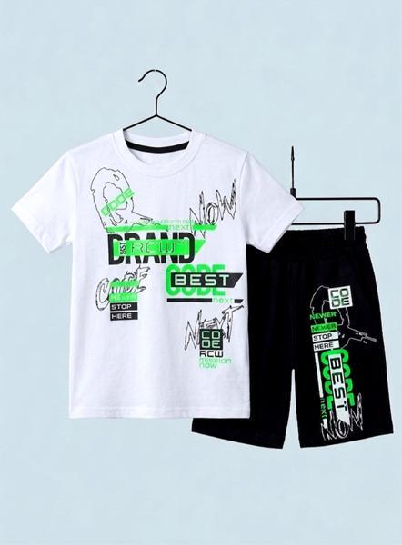Костюм Dino (5-8) DN1121 white (лето)