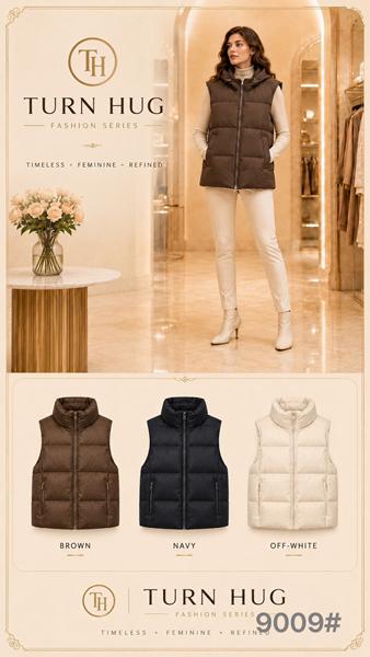 Жилетка Oukali (M-2XL) 9009 milk (деми)