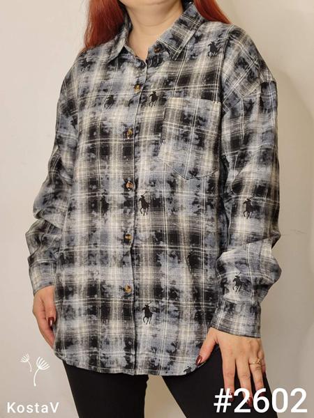 Рубашка Kosta (44-48) 2602 black (деми)