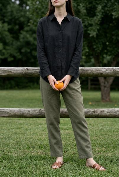 Рубашка Kosta (M-XL) 3560 black (деми)