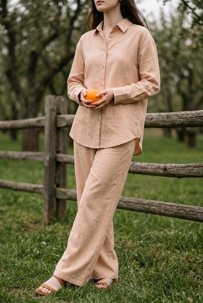 Рубашка Kosta (M-XL) 3560 l.beige (деми)