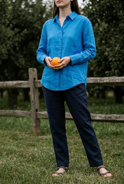 Рубашка Kosta (M-XL) 3560 l.blue (деми)