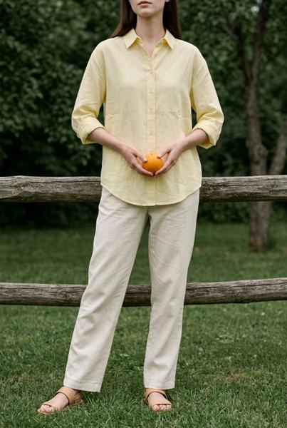 Рубашка Kosta (M-XL) 3560 yellow (деми)