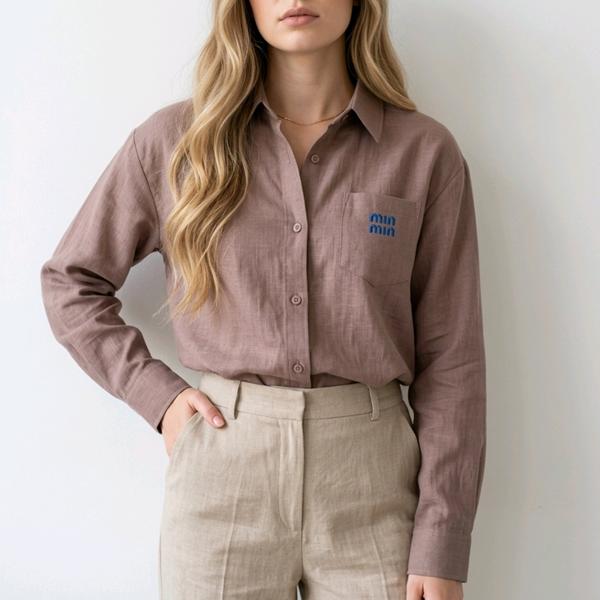 Рубашка Kosta (M-XL) 3565 brown (деми)