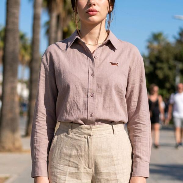 Рубашка Kosta (M-XL) 3566 beige (деми)