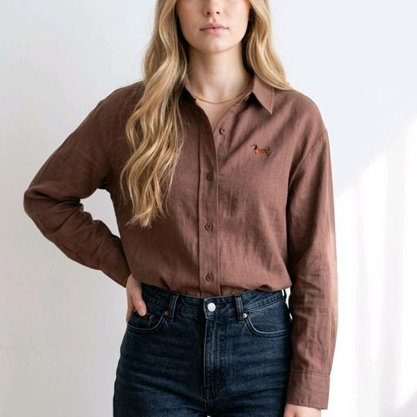 Рубашка Kosta (M-XL) 3566 brown (деми)