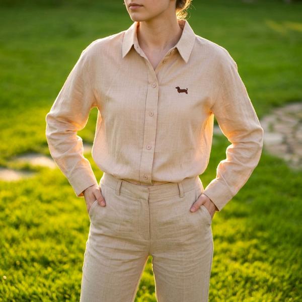 Рубашка Kosta (M-XL) 3566-1 beige (деми)