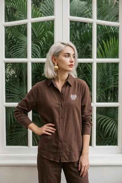 Рубашка Kosta (M-XL) 3570 brown (деми)