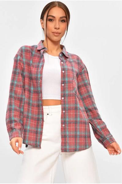 Рубашка Seven Group (M-2XL) 107-4 pink (деми)