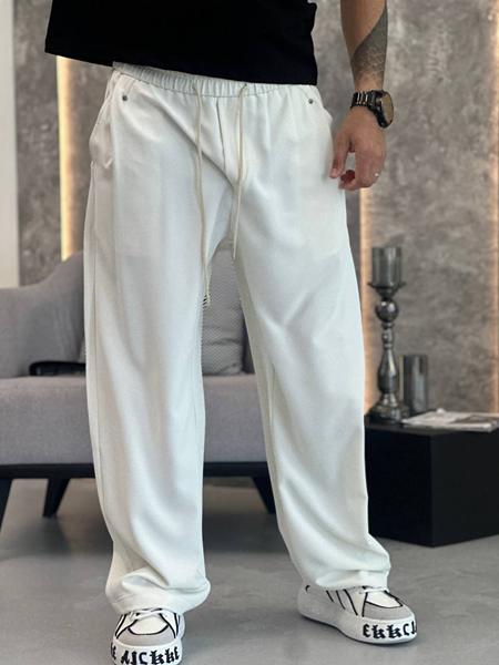 Штаны спорт Balami (31-38) BL115 white (деми)