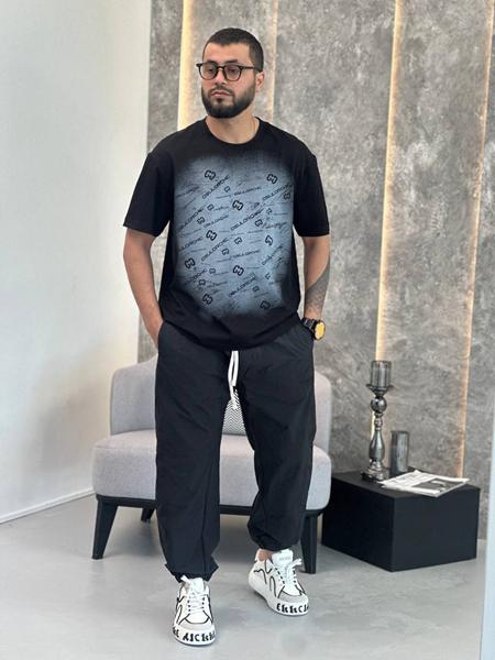 Футболка Balami (M-2XL) BL117 black (лето)